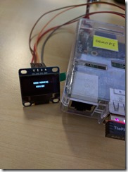 oled display interfacing with a raspberry pi